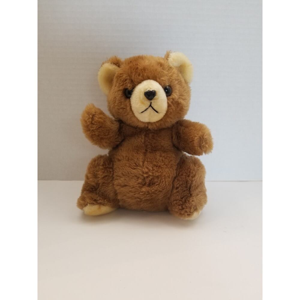1979 DAEKOR Vintage Pot Belly Brown Teddy Bear 9” Stuffed Animal Plush Korea